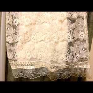 Beautiful lacy straight cut knee length dress